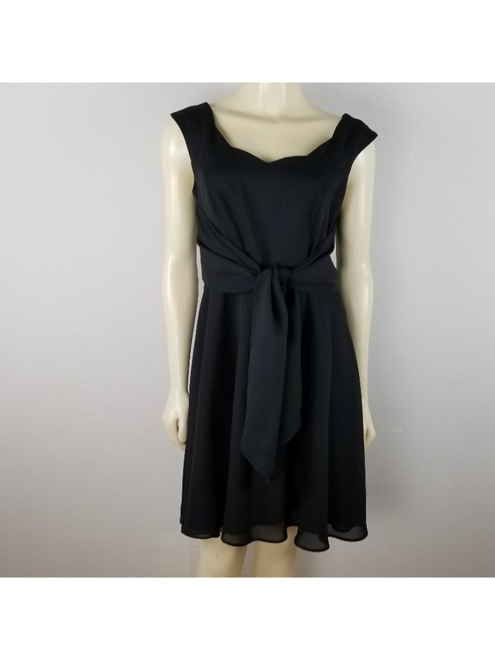 Randi May Collection sleeveless summer dress ties in front above knee sz 12